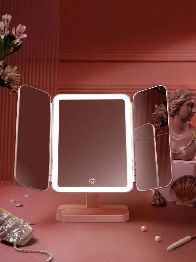 3-Fold LED Makeup Mirror