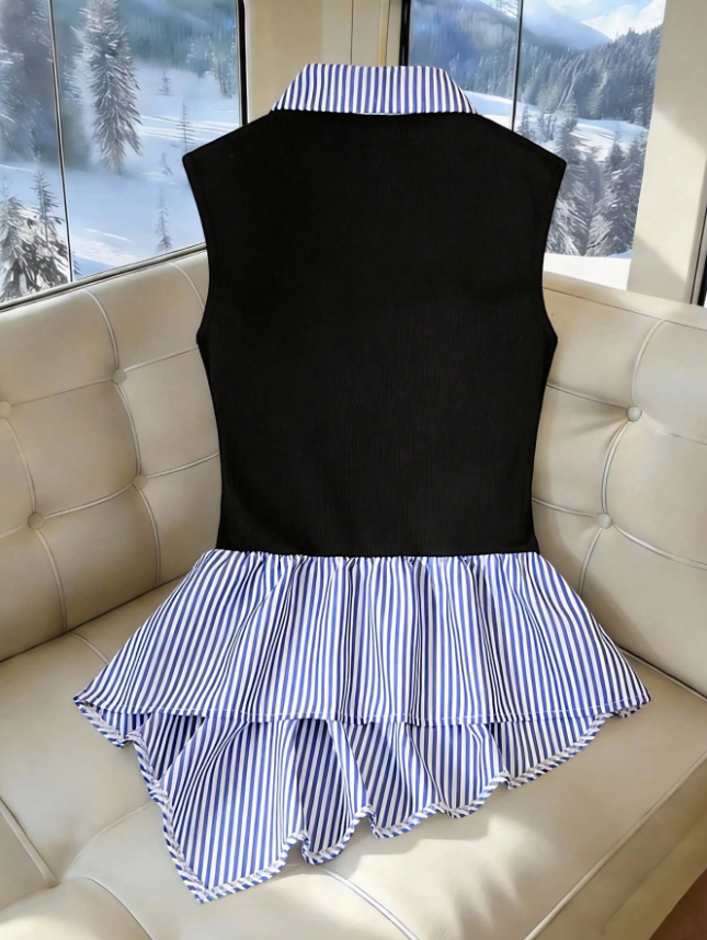 Women’s 2-in-1 Layered Sleeveless Knit Top